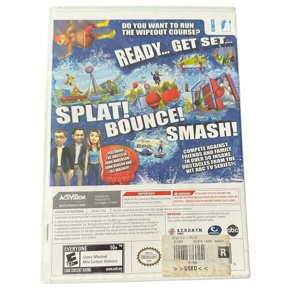 ABC Wipeout The Game Nintendo Wii Untested - Picture 2 of 6